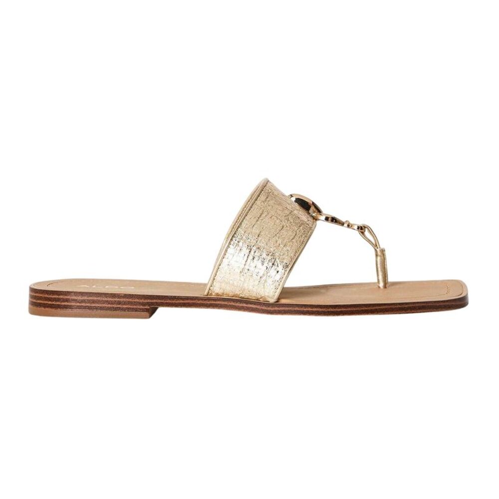 Aldo Womens/Ladies Madaline Flat Sandals / Gold